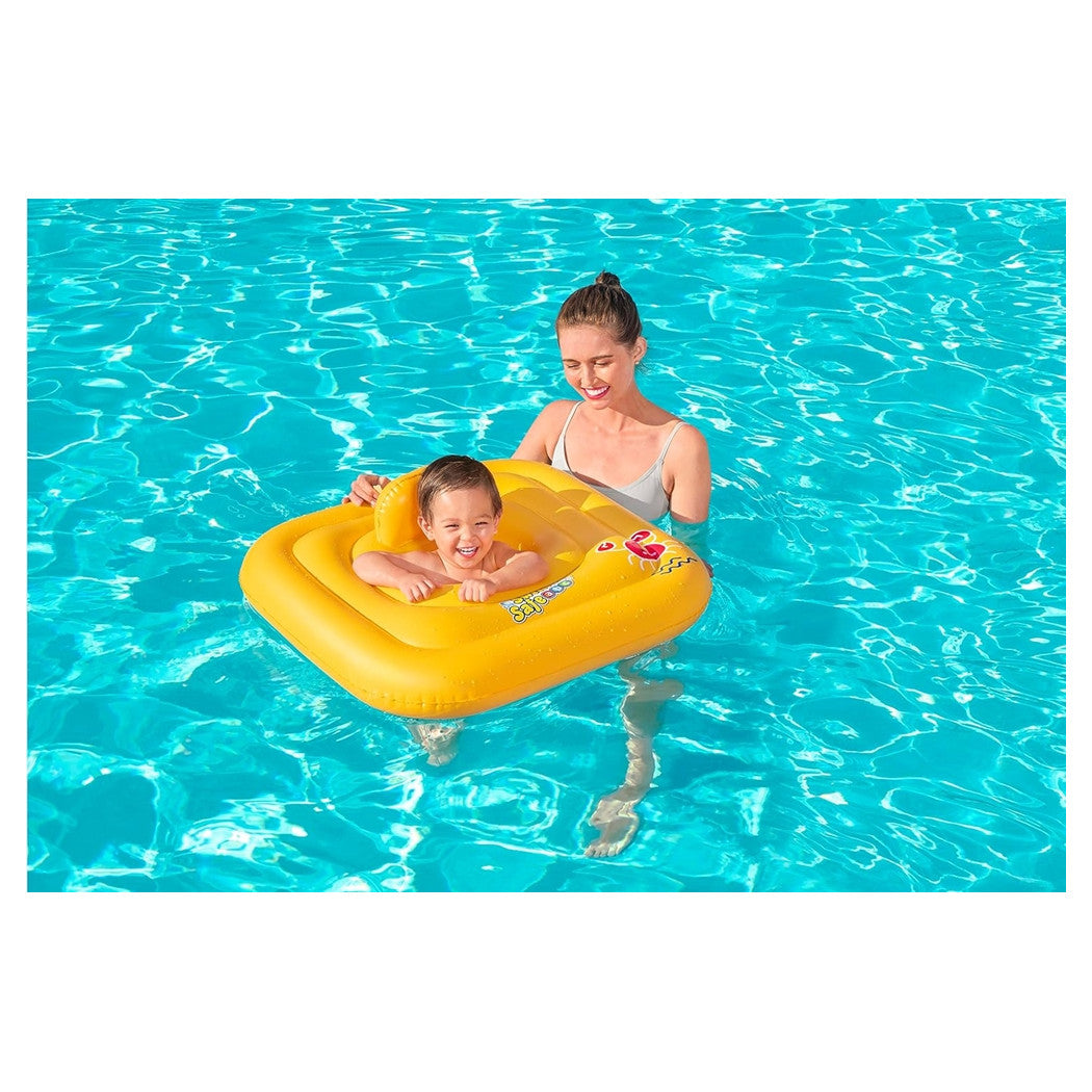 Trade Shop - Salvagente Gonfiabile A Mutandina Quadrato Swim Safe Abc Step A 76 X 76 Cm 32050 -