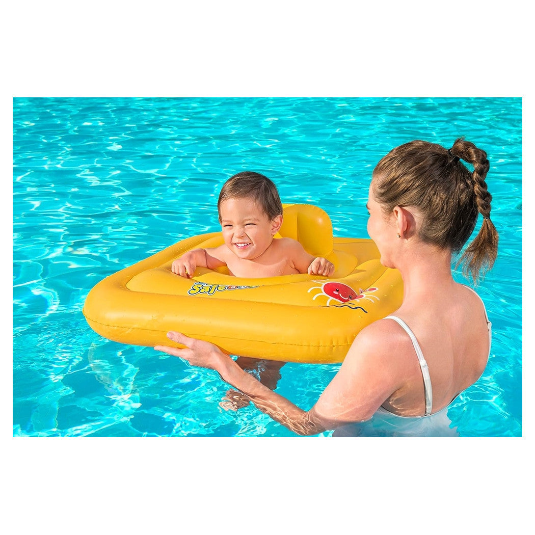 Trade Shop - Salvagente Gonfiabile A Mutandina Quadrato Swim Safe Abc Step A 76 X 76 Cm 32050 -