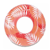 Trade Shop - Salvagente Gonfiabile Anello Galleggiante Piscina Tropicale Rosso Corallo 91cm 017549 -