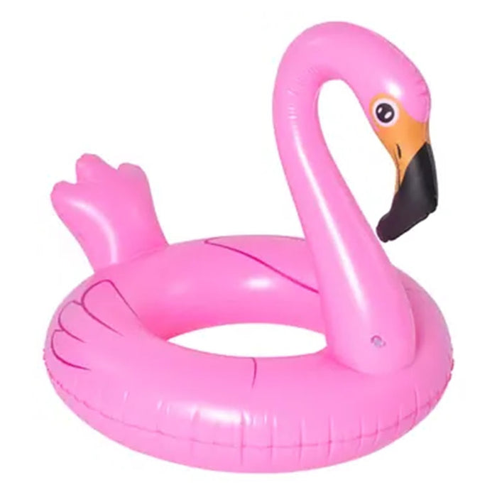 Trade Shop - Salvagente Gonfiabile Ciambella Forma Fenicottero Rosa 116x105x95cm Mare Piscina 016140 -
