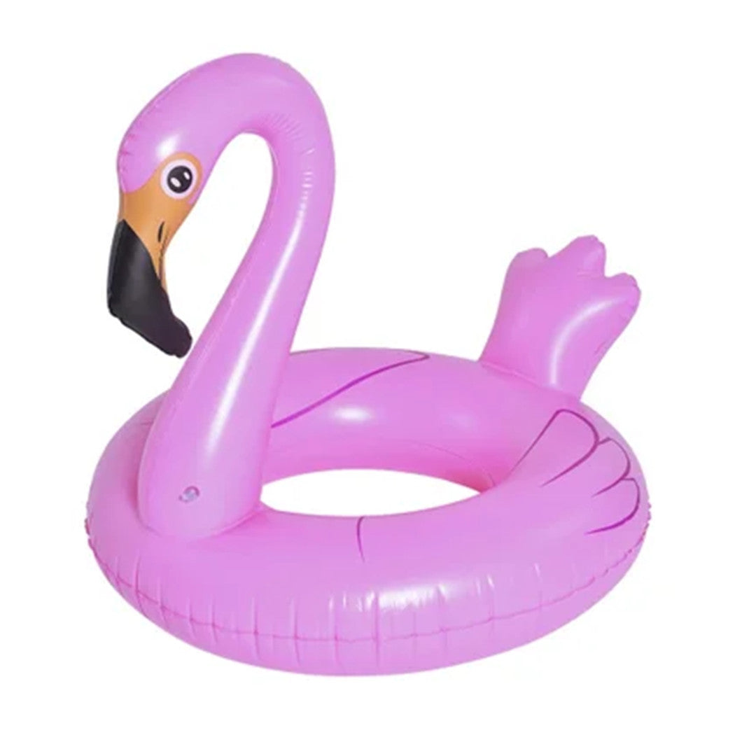 Trade Shop - Salvagente Gonfiabile Ciambella Forma Fenicottero Rosa 116x105x95cm Mare Piscina 016140 -