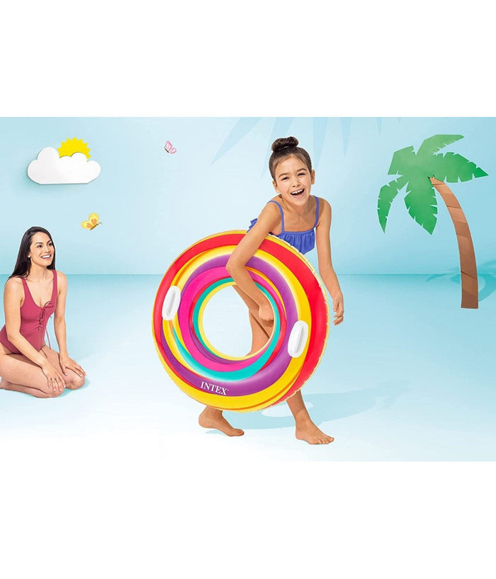 Salvagente Gonfiabile Con Manici 91 Cm 2 Maniglie 9+ Anni Colori Assortiti 59256         