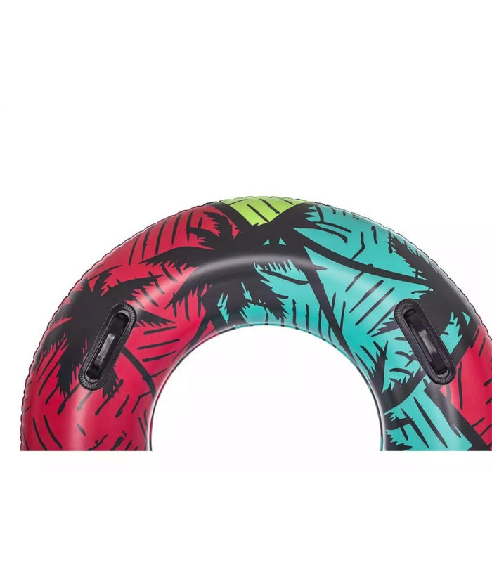 Trade Shop - Salvagente Gonfiabile Con Maniglie Palme Tropicali 91cm 2 Colori Assortiti 36350 -