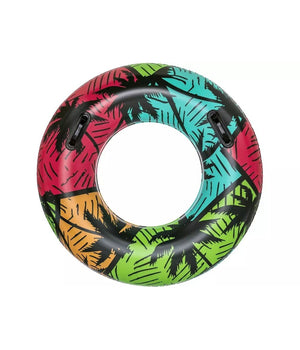 Trade Shop - Salvagente Gonfiabile Con Maniglie Palme Tropicali 91cm 2 Colori Assortiti 36350 -