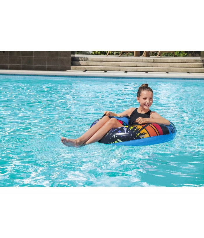 Trade Shop - Salvagente Gonfiabile Con Maniglie Palme Tropicali 91cm 2 Colori Assortiti 36350 -