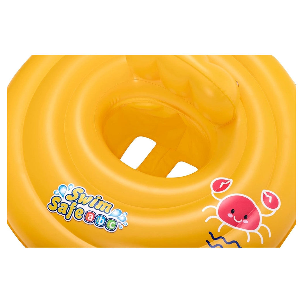 Trade Shop - Salvagente Gonfiabile Galleggiante A Mutantina Per Bambini Rotondo 69cm Swim Safe 32096 -