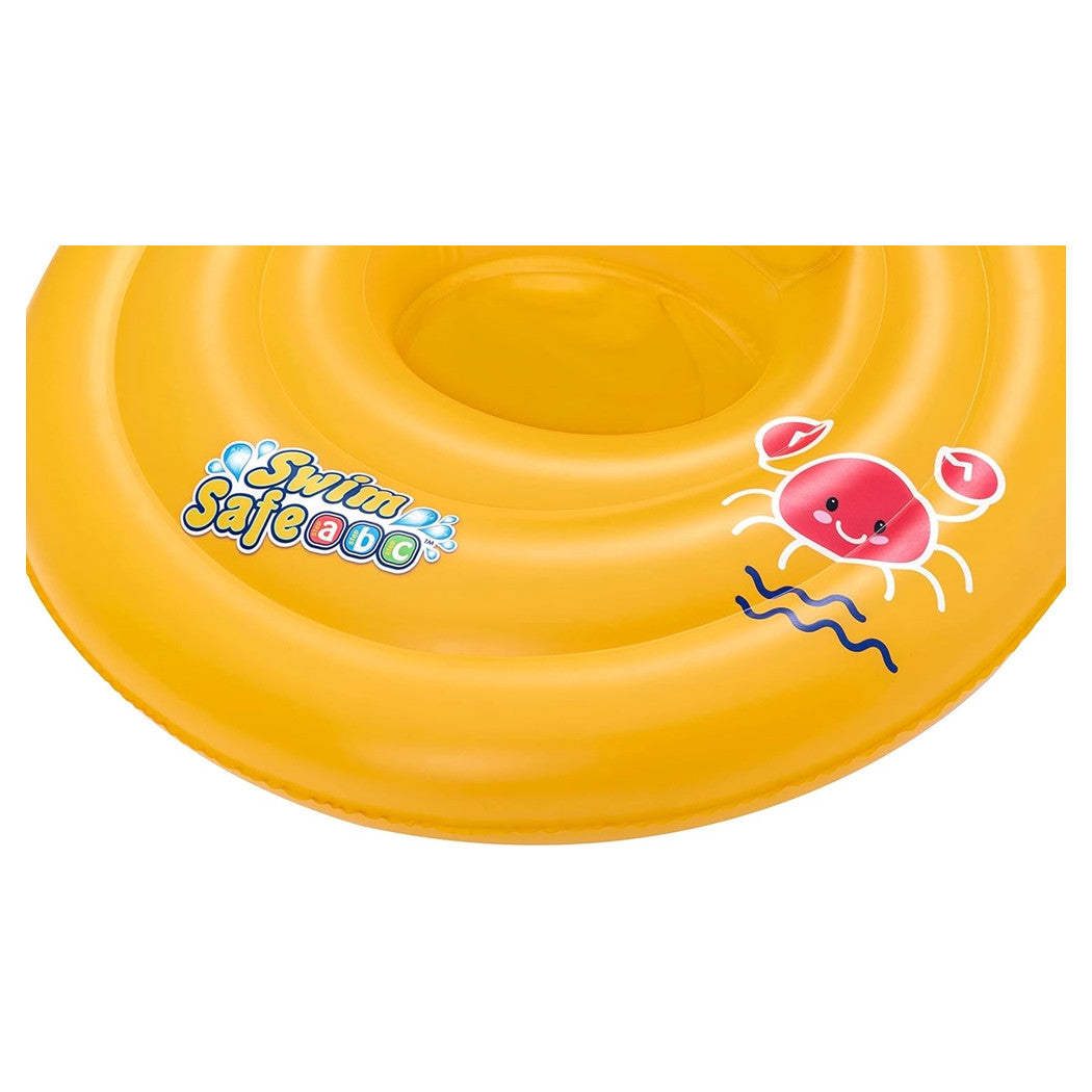 Trade Shop - Salvagente Gonfiabile Galleggiante A Mutantina Per Bambini Rotondo 69cm Swim Safe 32096 -
