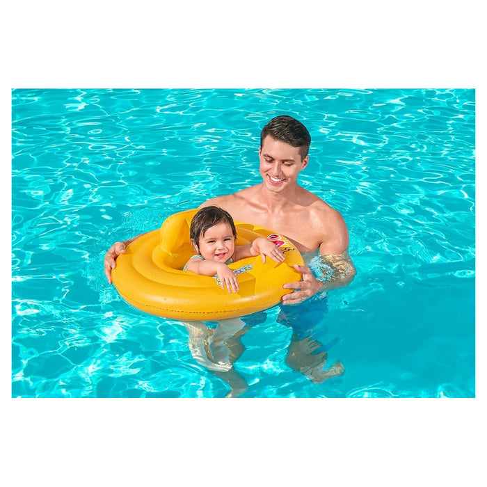 Trade Shop - Salvagente Gonfiabile Galleggiante A Mutantina Per Bambini Rotondo 69cm Swim Safe 32096 -