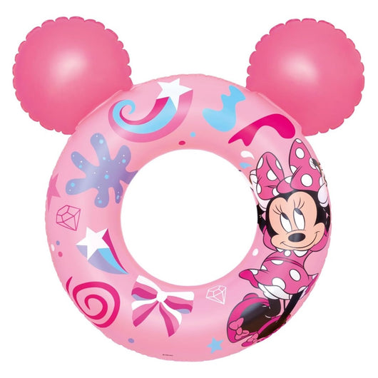 Trade Shop - Salvagente Gonfiabile Galleggiante Splash Pal Minnie Con Orecchie Rosa 65 Cm 9102n -