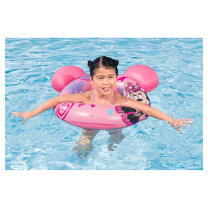 Trade Shop - Salvagente Gonfiabile Galleggiante Splash Pal Minnie Con Orecchie Rosa 65 Cm 9102n -