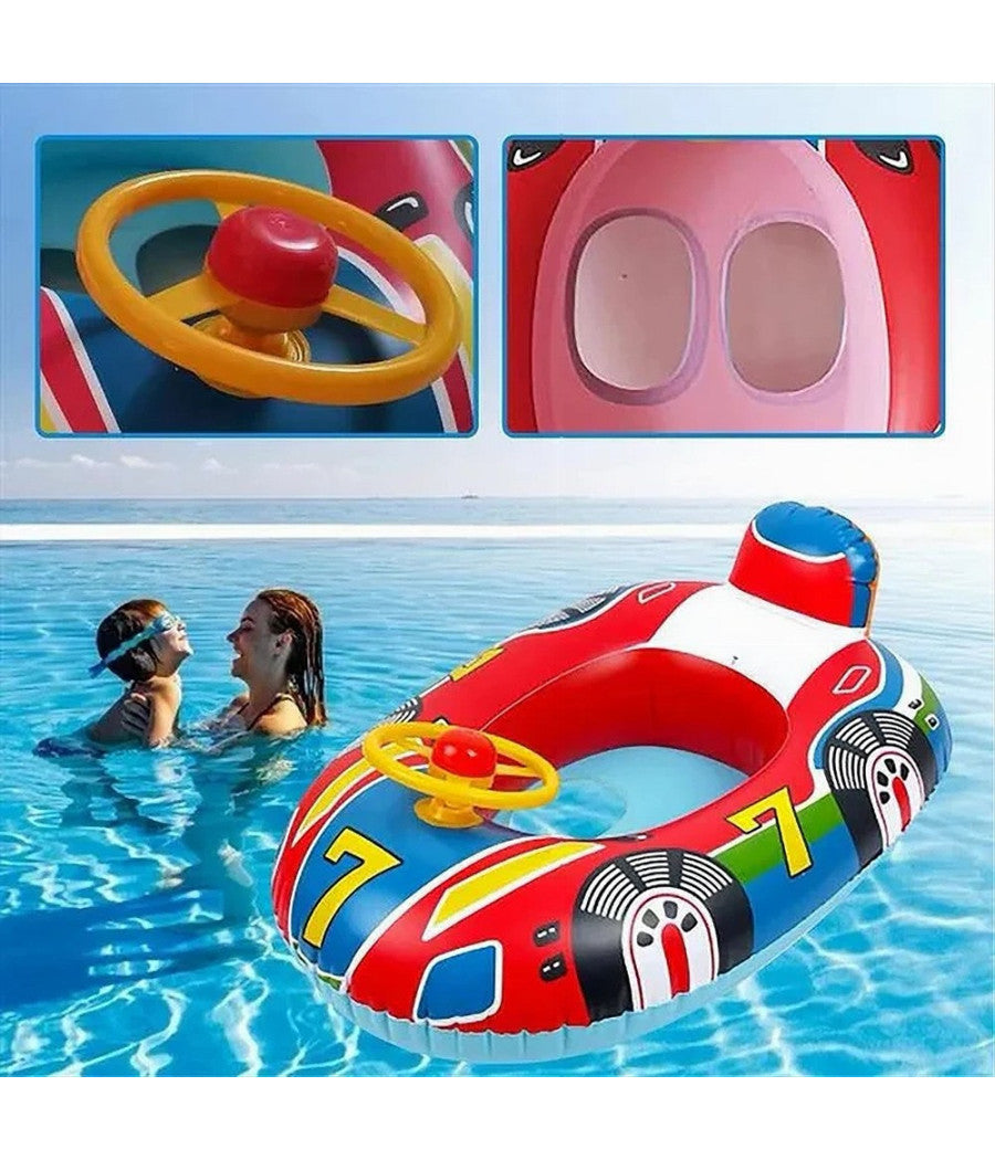 Salvagente Gonfiabile Mutandina Per Bambini A Forma Di Macchina 60 X 40 Cm Mare         