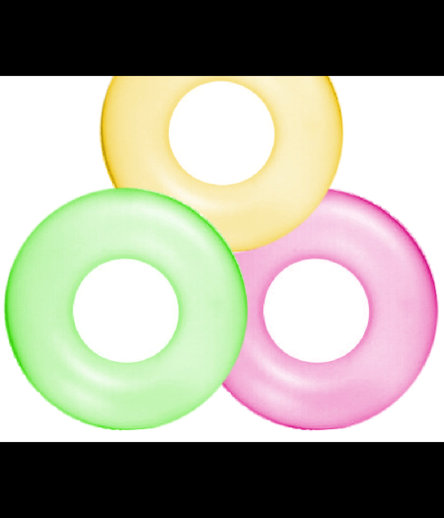 Salvagente Gonfiabile Neon 91 Cm Mare Giochi Spiaggia Piscina Nuoto Estate 59262         