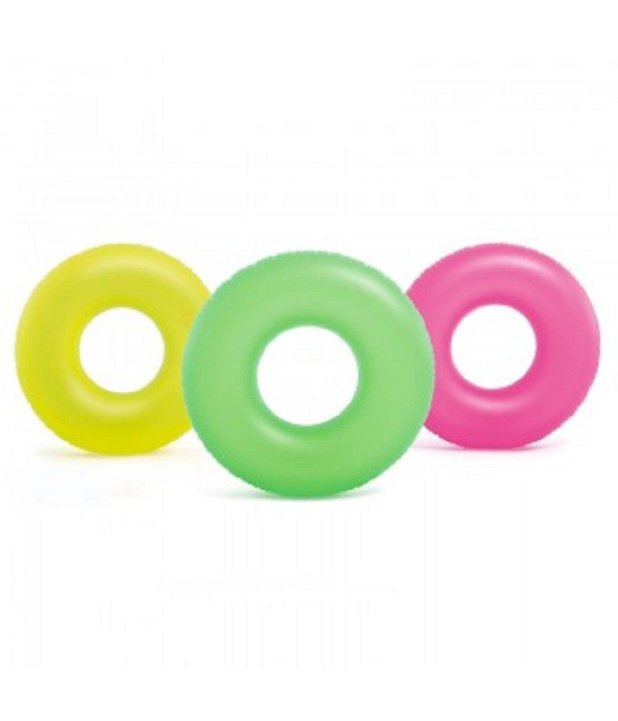 Salvagente Gonfiabile Neon 91 Cm Mare Giochi Spiaggia Piscina Nuoto Estate 59262         