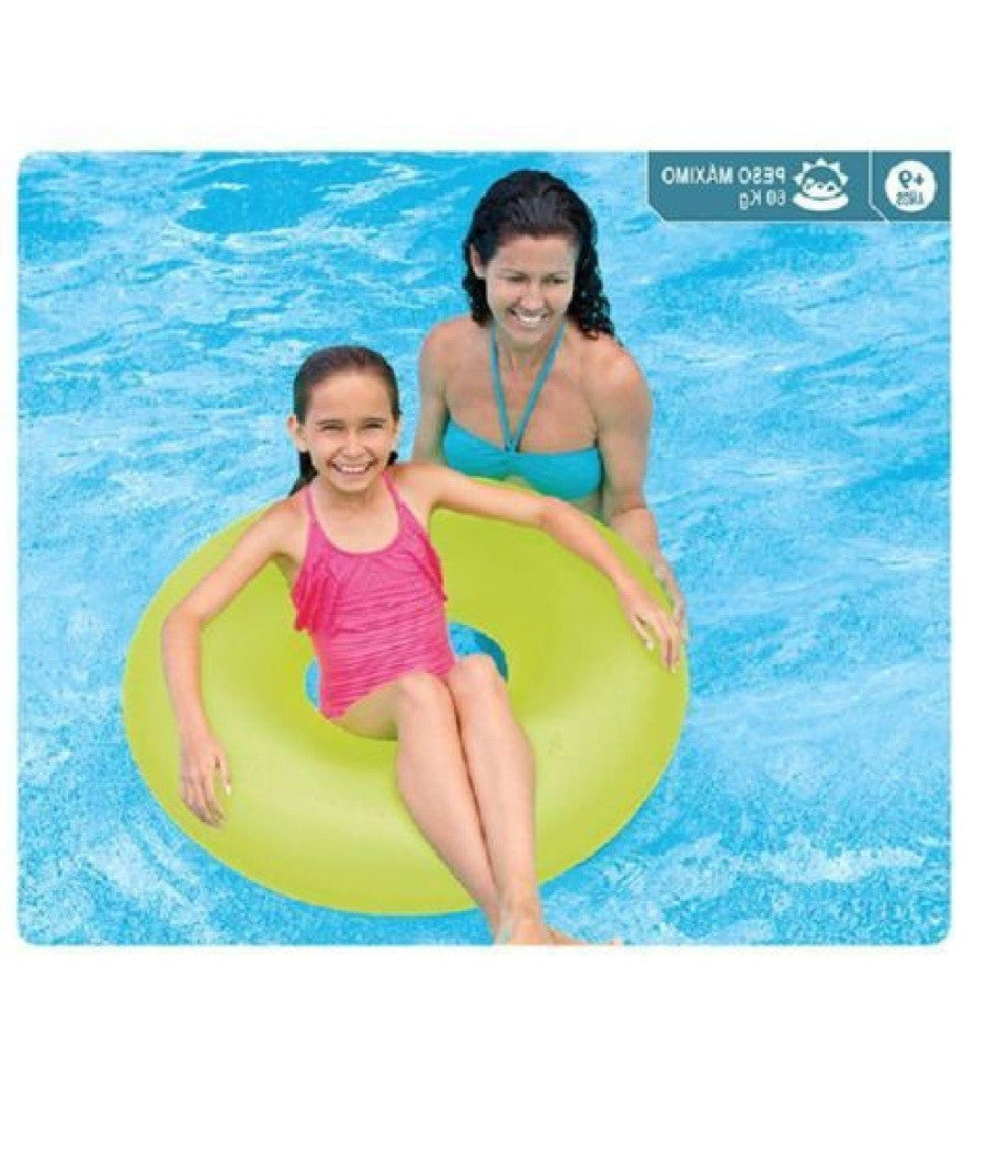 Salvagente Gonfiabile Neon 91 Cm Mare Giochi Spiaggia Piscina Nuoto Estate 59262         