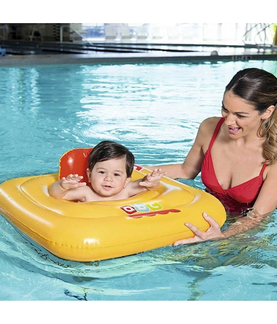 Salvagente Gonfiabile Quadrato Con Mutandina Diametro 69 X 69 Cm Giallo         