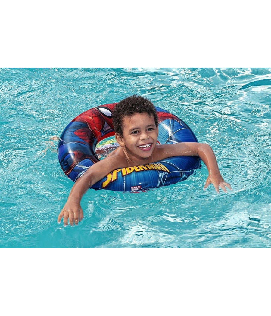 Salvagente Gonfiabile Spider-man Multicolore 56cm Da Spiaggia Mare Piscina 98003         