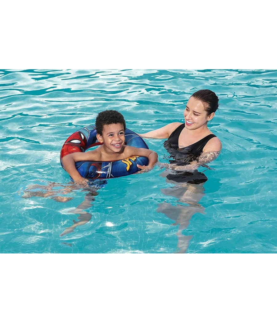 Salvagente Gonfiabile Spider-man Multicolore 56cm Da Spiaggia Mare Piscina 98003         