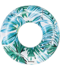 Salvagente Palme Tropicali Floreali 119cm Ciambella Gonfiabile Mare Piscina 3623         