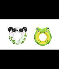 Trade Shop - Salvagente Panda/rana 79x85cm Ciambella Gonfiabile Mare Bambini 3-6 Anni 36351 -