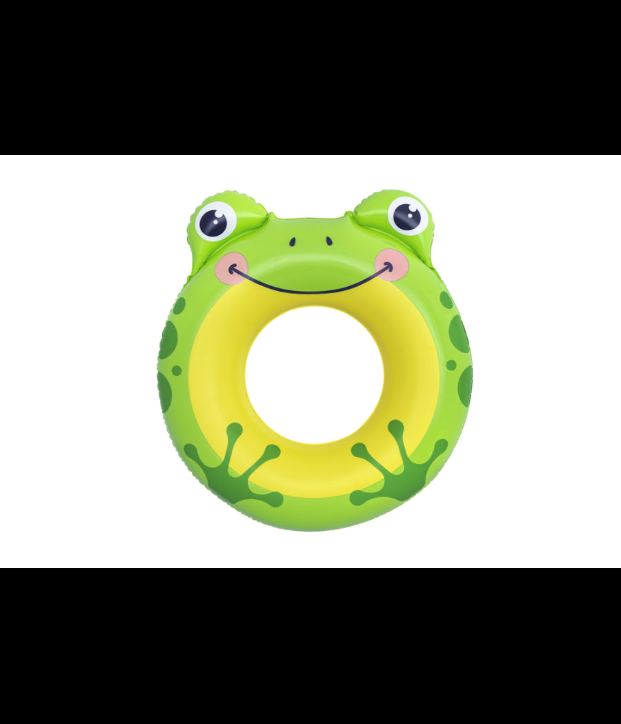 Trade Shop - Salvagente Panda/rana 79x85cm Ciambella Gonfiabile Mare Bambini 3-6 Anni 36351 -