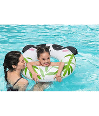 Trade Shop - Salvagente Panda/rana 79x85cm Ciambella Gonfiabile Mare Bambini 3-6 Anni 36351 -