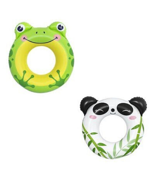 Trade Shop - Salvagente Panda/rana 79x85cm Ciambella Gonfiabile Mare Bambini 3-6 Anni 36351 -