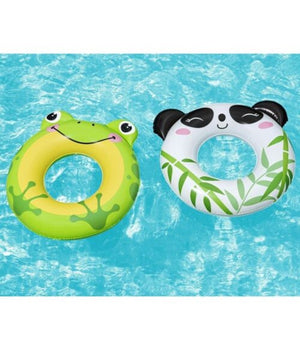 Trade Shop - Salvagente Panda/rana 79x85cm Ciambella Gonfiabile Mare Bambini 3-6 Anni 36351 -
