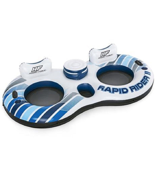Trade Shop - Salvagente Poltrona Gonfiabile Galleggiante Rapid Rider 2 Posti 251x132 Cm 43113 -