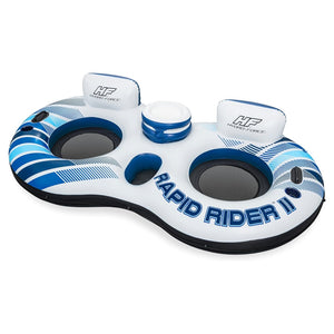 Trade Shop - Salvagente Poltrona Gonfiabile Galleggiante Rapid Rider 2 Posti 251x132 Cm 43113 -