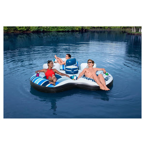 Trade Shop - Salvagente Poltrona Gonfiabile Galleggiante Rapid Rider 2 Posti 251x132 Cm 43113 -