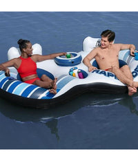 Salvagente Poltrona Gonfiabile Galleggiante Rapid Rider 2 Posti 251x132 Cm 43113         