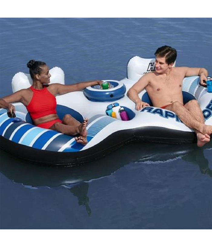 Salvagente Poltrona Gonfiabile Galleggiante Rapid Rider 2 Posti 251x132 Cm 43113         