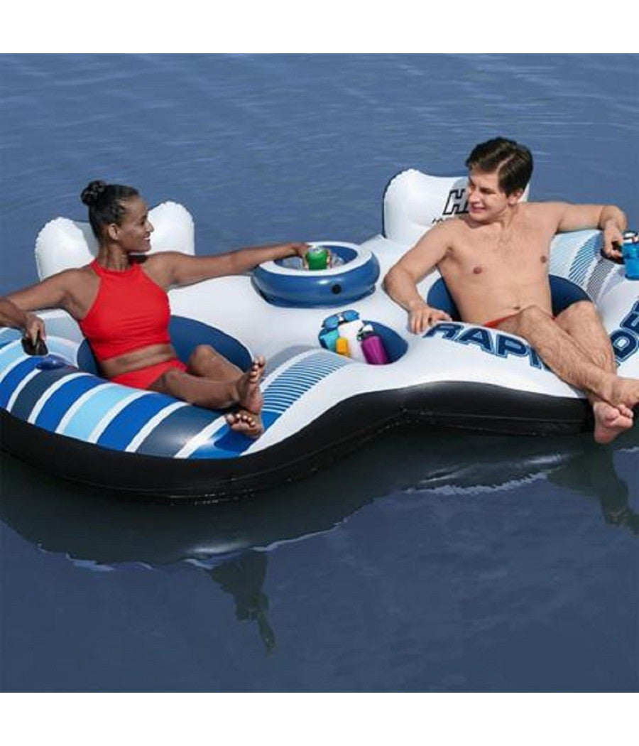 Salvagente Poltrona Gonfiabile Galleggiante Rapid Rider 2 Posti 251x132 Cm 43113         