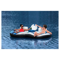 Trade Shop - Salvagente Poltrona Gonfiabile Galleggiante Rapid Rider 2 Posti 251x132 Cm 43113 -