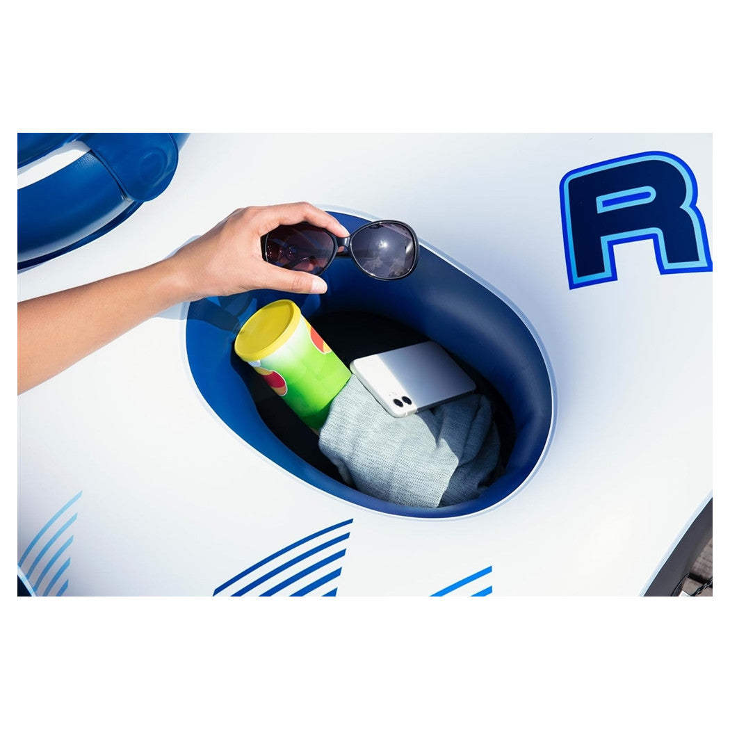 Trade Shop - Salvagente Poltrona Gonfiabile Galleggiante Rapid Rider 2 Posti 251x132 Cm 43113 -