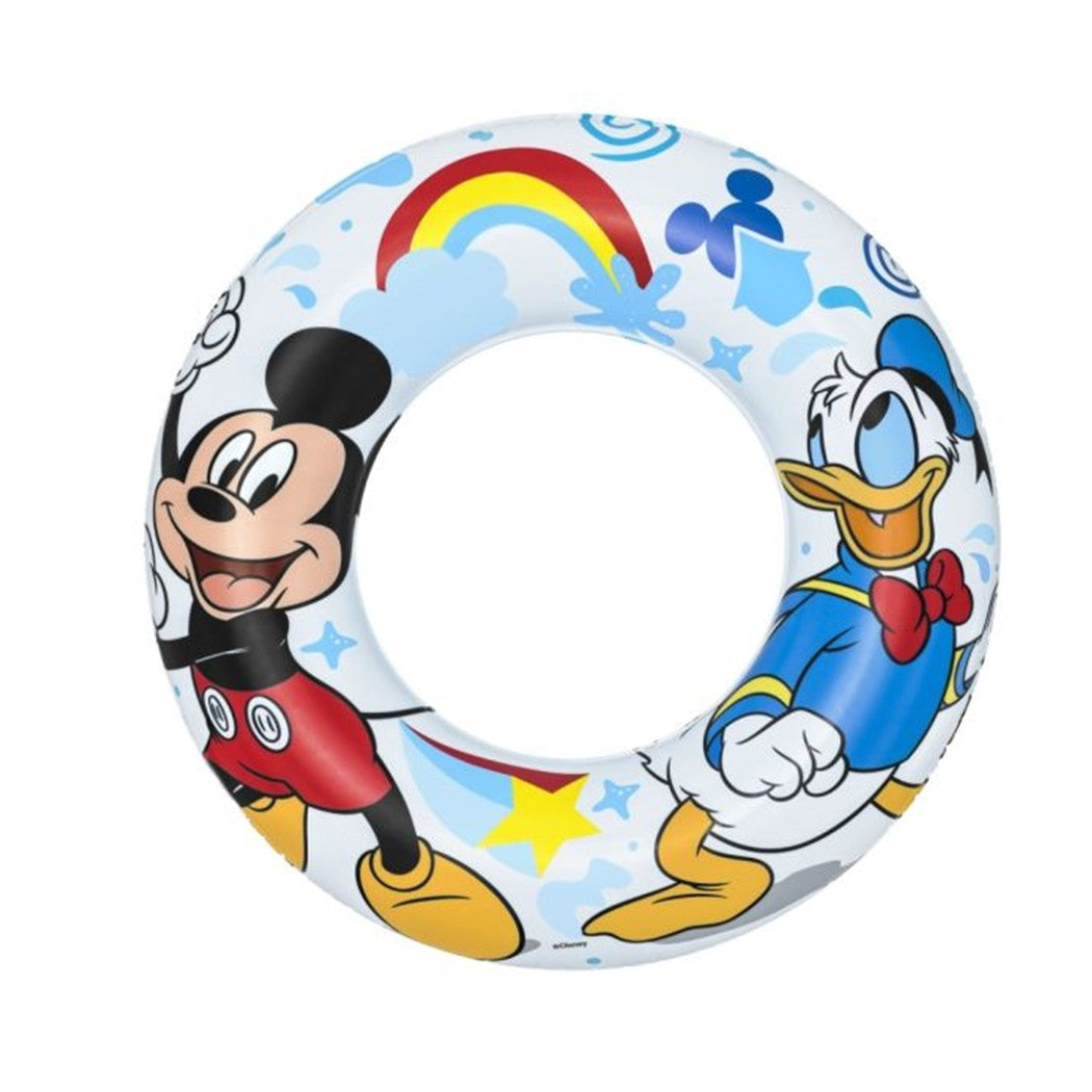 Trade Shop - Salvagente Topolino Mickey Mouse Paperino 56 Cm Per Mare Piscina Bambini 91004 -