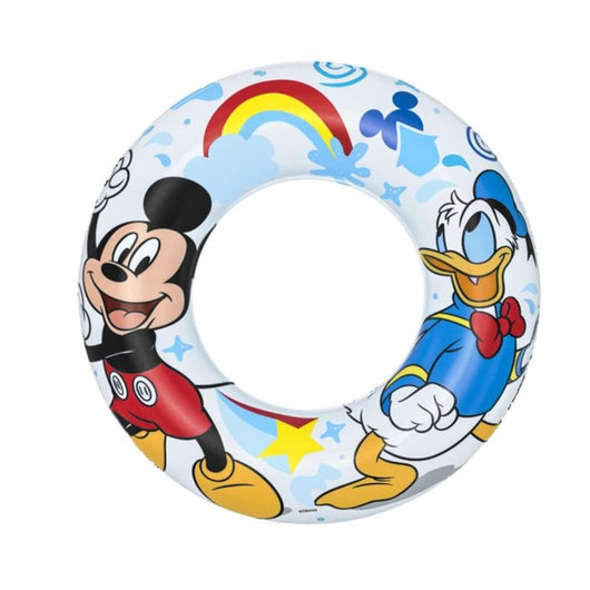 Trade Shop - Salvagente Topolino Mickey Mouse Paperino 56 Cm Per Mare Piscina Bambini 91004 -