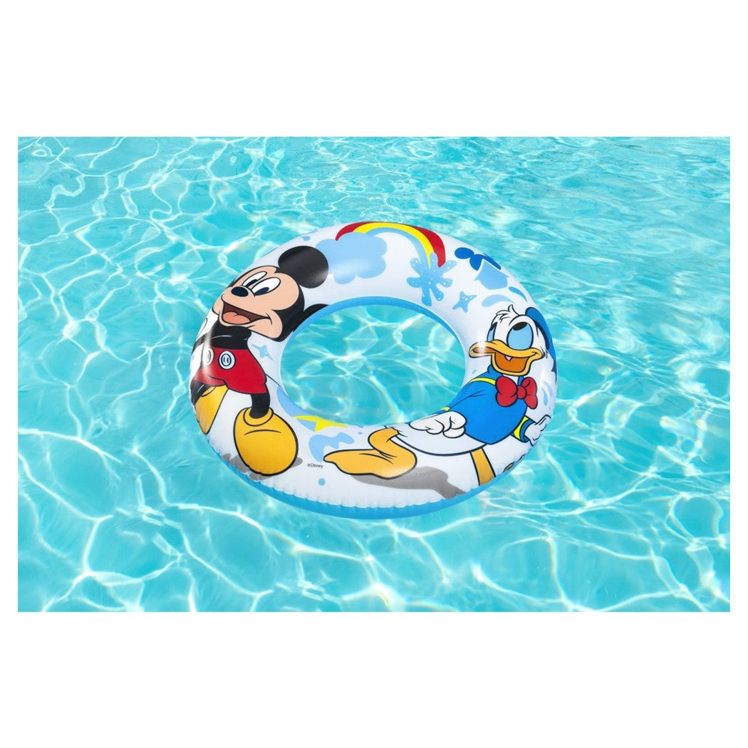 Trade Shop - Salvagente Topolino Mickey Mouse Paperino 56 Cm Per Mare Piscina Bambini 91004 -