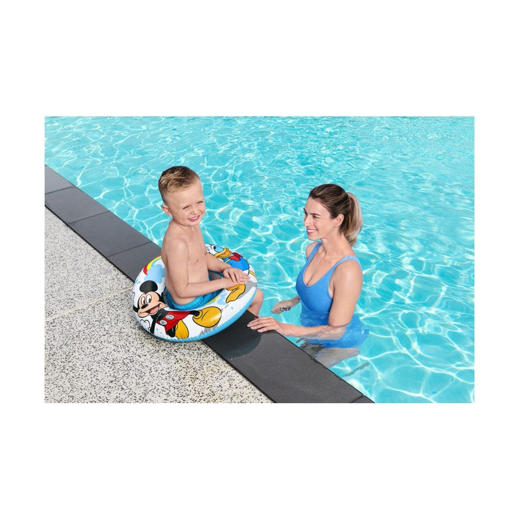 Trade Shop - Salvagente Topolino Mickey Mouse Paperino 56 Cm Per Mare Piscina Bambini 91004 -