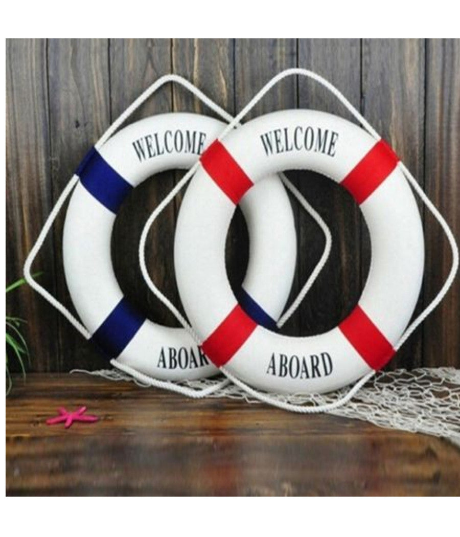 Salvagente Welcome Aboard Decorativo Decorazione Marino Casa Arredament Moc         