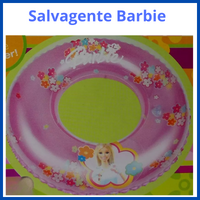 Salvagente gonfiabili per bambini ciambella barbie bambina gonfiabile piscina mare