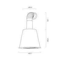 Samet Cappa a parete Retro piombo ghisa