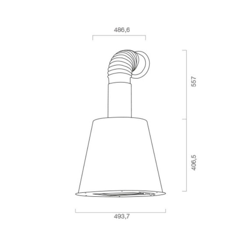 Samet Cappa a parete Retro piombo ghisa