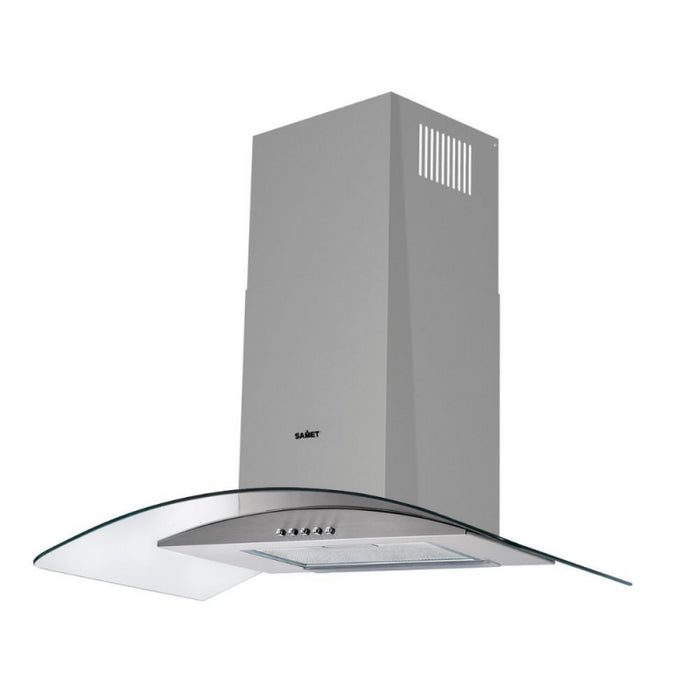 Samet Cappa WETH 90 inox da parete 90 cm cupolino in vetro