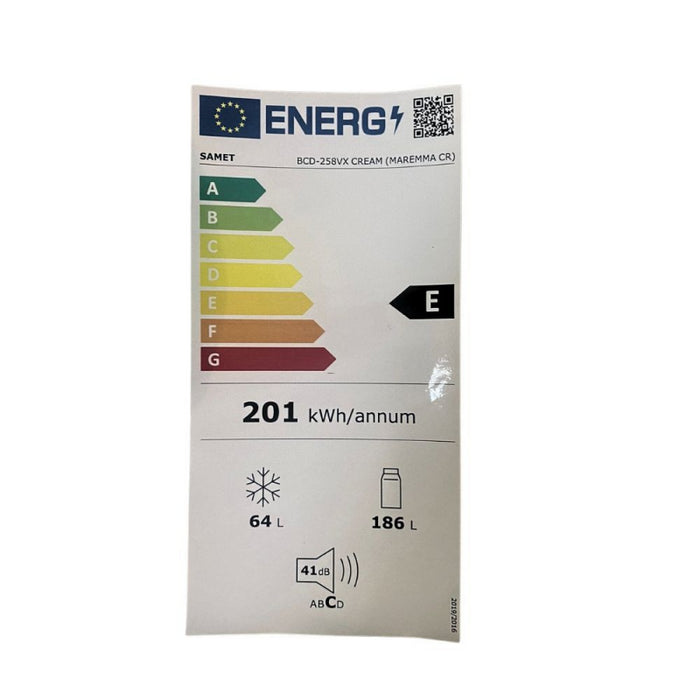 Samet frigorifero combinato Maremma crema