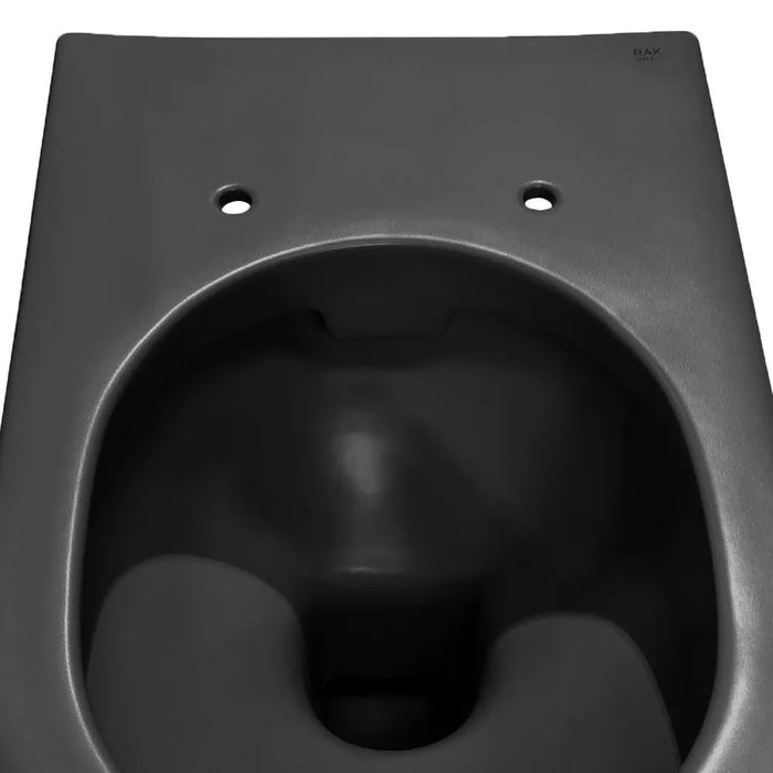 Sanitari filo muro nero opaco con sedile slim softclose Feeling