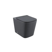 Vaso filomuro rimless in ceramica grigio opaco con sedile soft-close | Londra