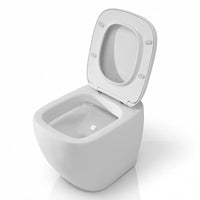 Sanitari filomuro rimless Rak Illusion con copriwater soft close