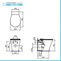 Sanitari Ideal Standard Connect filomuro Rimless AquaBlade copriwater originale