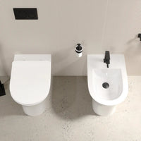 Sanitari filomuro in ceramica rimless  wc e bidet | Sofia